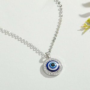 Lucky Evil Eye Pendant Necklace Choker Chain